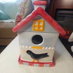 Birdhouse cookie jar 12 in Bico International China